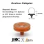 JEOC podložka pre 1.5" guľový hranol - JEOC podložka na 1.5" guľový hranol: 3/8" závit