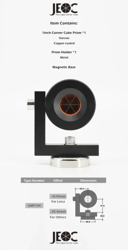 JEOC GMP104 - hranol na monitoring - JEOC GMP104: GMP104A s magnetickou základňou