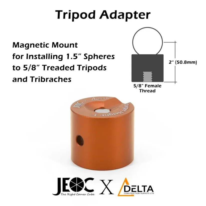 JEOC x DELTA - adaptér na guľový hranol s 5/8" závitom