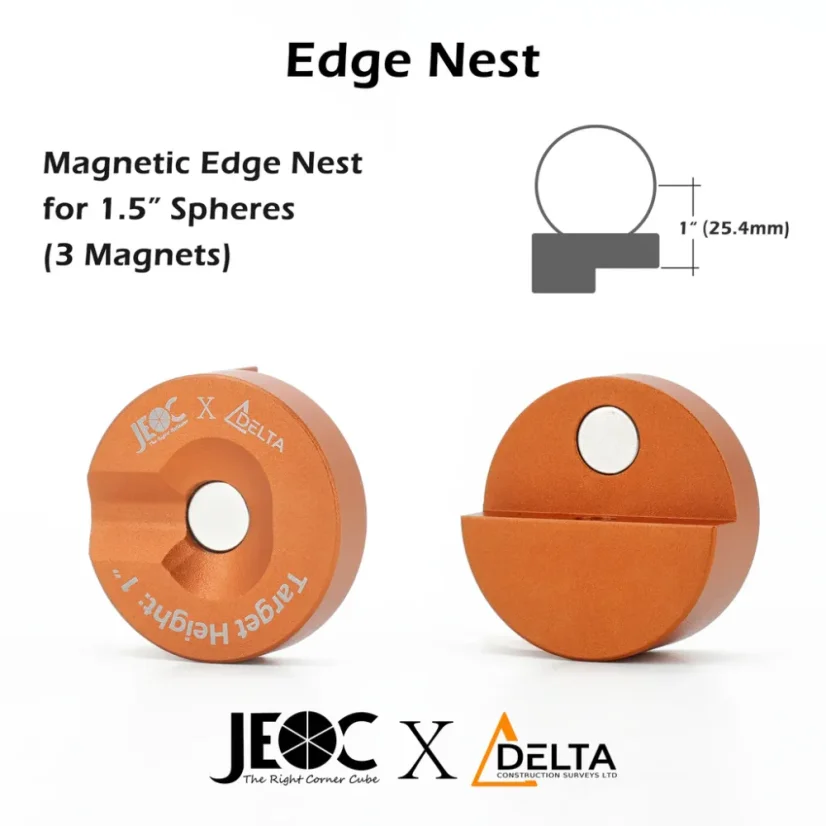 JEOC podložka pre 1.5" guľový hranol - JEOC podložka na 1.5" guľový hranol: na hranu